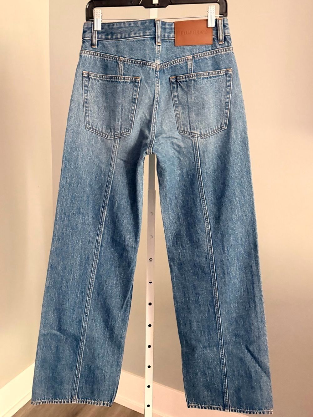 HELMUT LANG Awesome High Rise Back Seam Trouser Jeans Sz 26 NWT $300!!